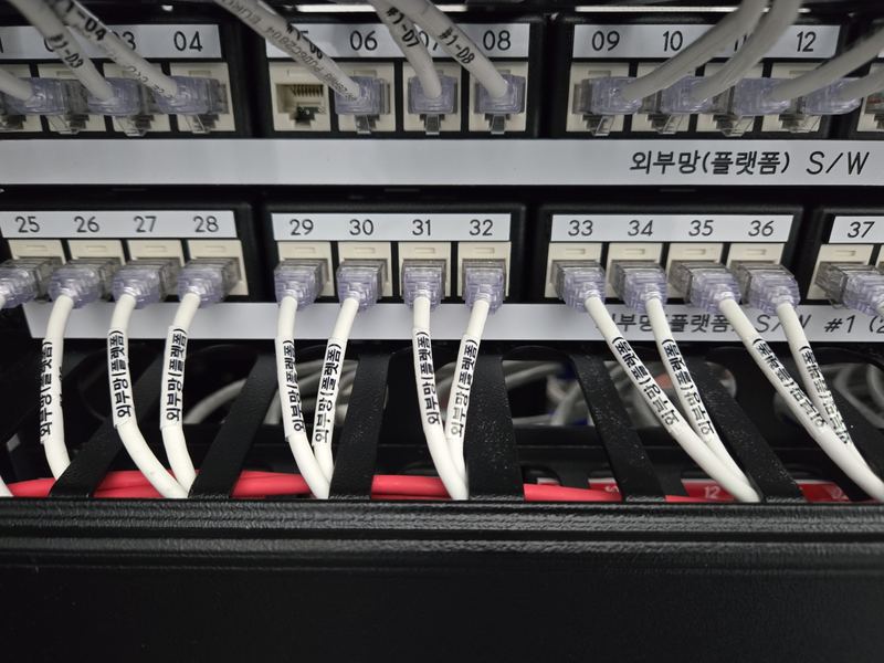 포트 단위 회선 식별 체계가 적용된 딜링룸 패치패널